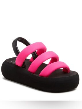 NWT Rocket Dog Hot Pink Smile Platform Sandals Women’s 7